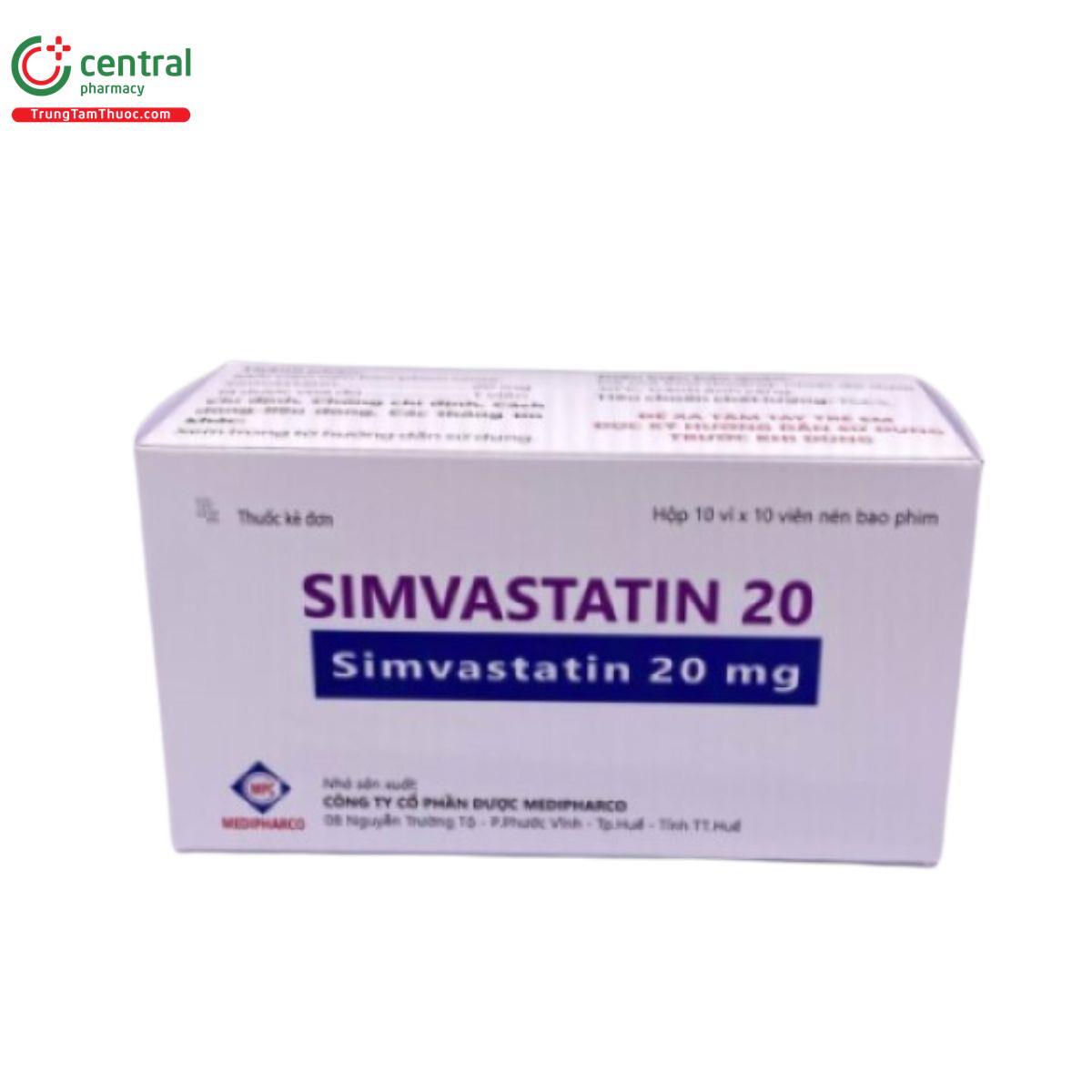 simvastatin 20 medipharco 3 F2776