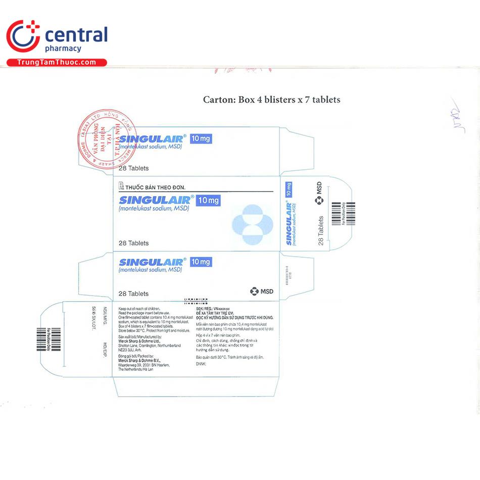 singulair 10mg 21 H3263