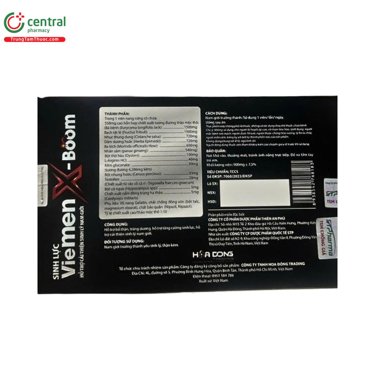 sinh luc viemen x boom 2 M5826