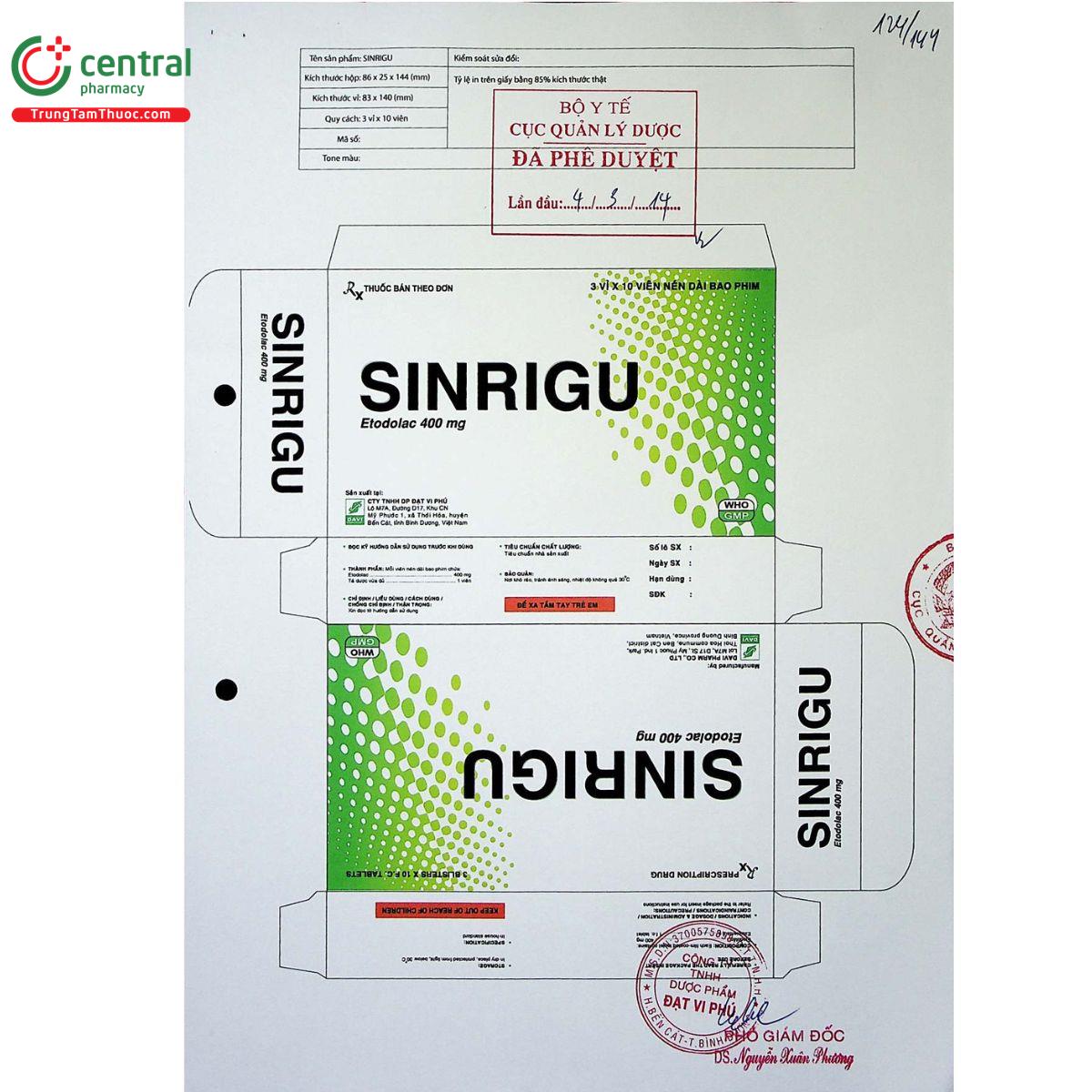 sinrigu 400mg 8 O5102 sinrigu 400mg 8 O5102