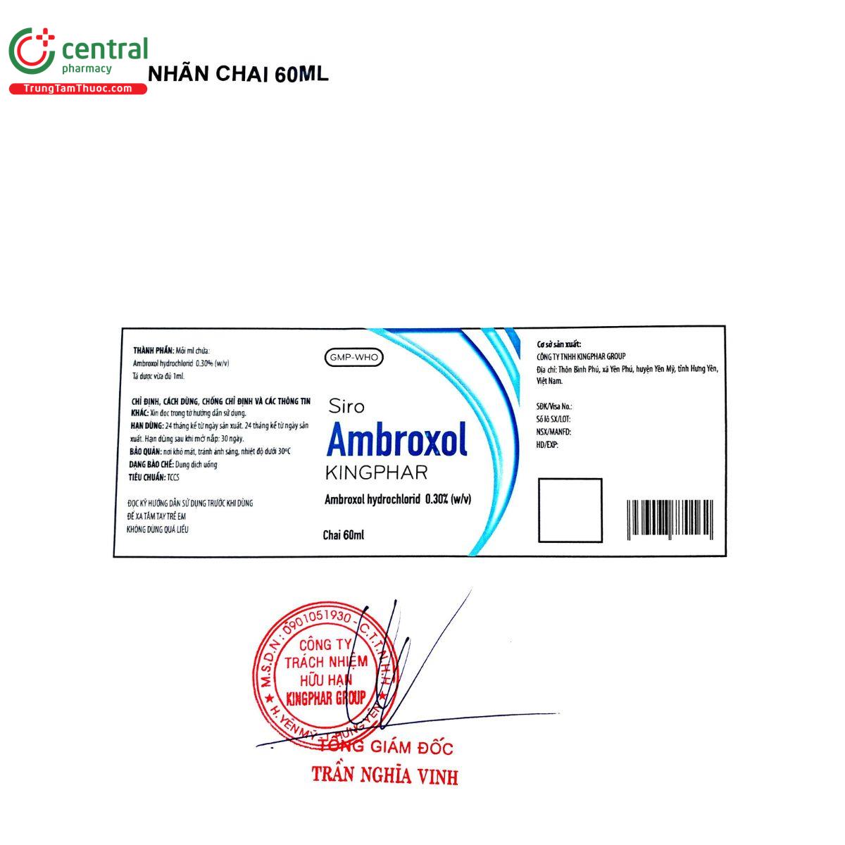 siro ambroxol kingphar 0 3 3 G2153 siro ambroxol kingphar 0 3 3 G2153