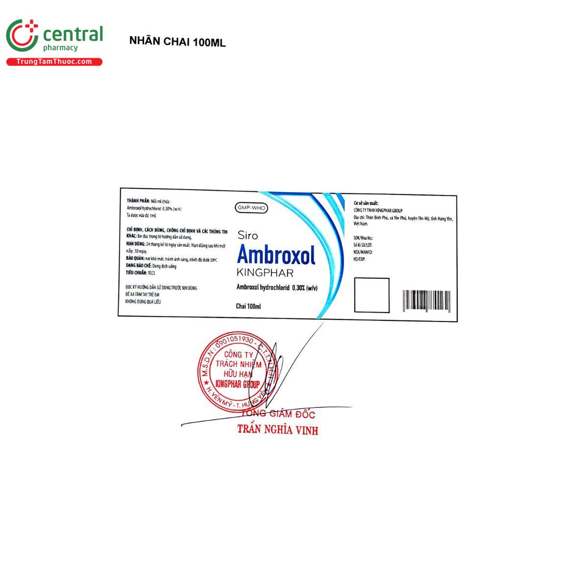 siro ambroxol kingphar 0 3 V8736 siro ambroxol kingphar 0 3 V8736