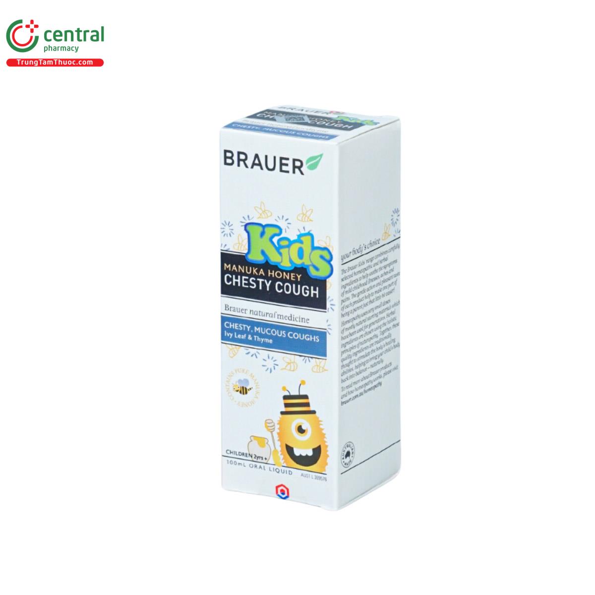 Siro Brauer Kids Manuka Honey Chesty Cough 100ml