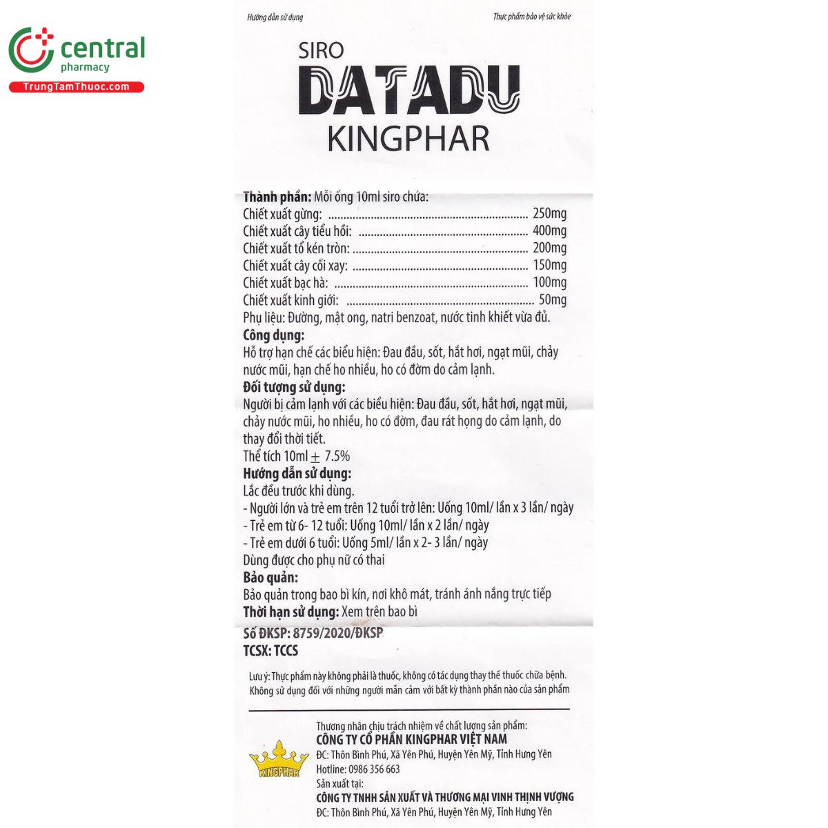 siro datadu kingphar 5 T7053