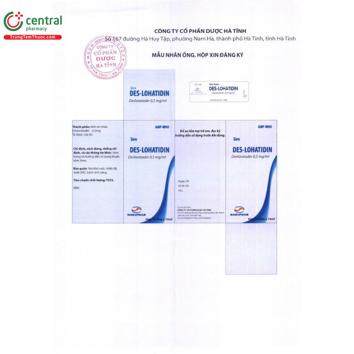 siro des lohatidin 0 5mg ml 2 O6210