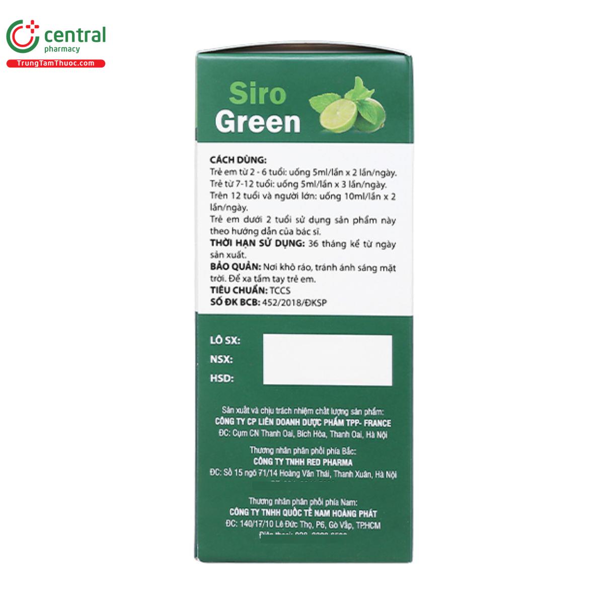 siro green 100ml 6 G2572