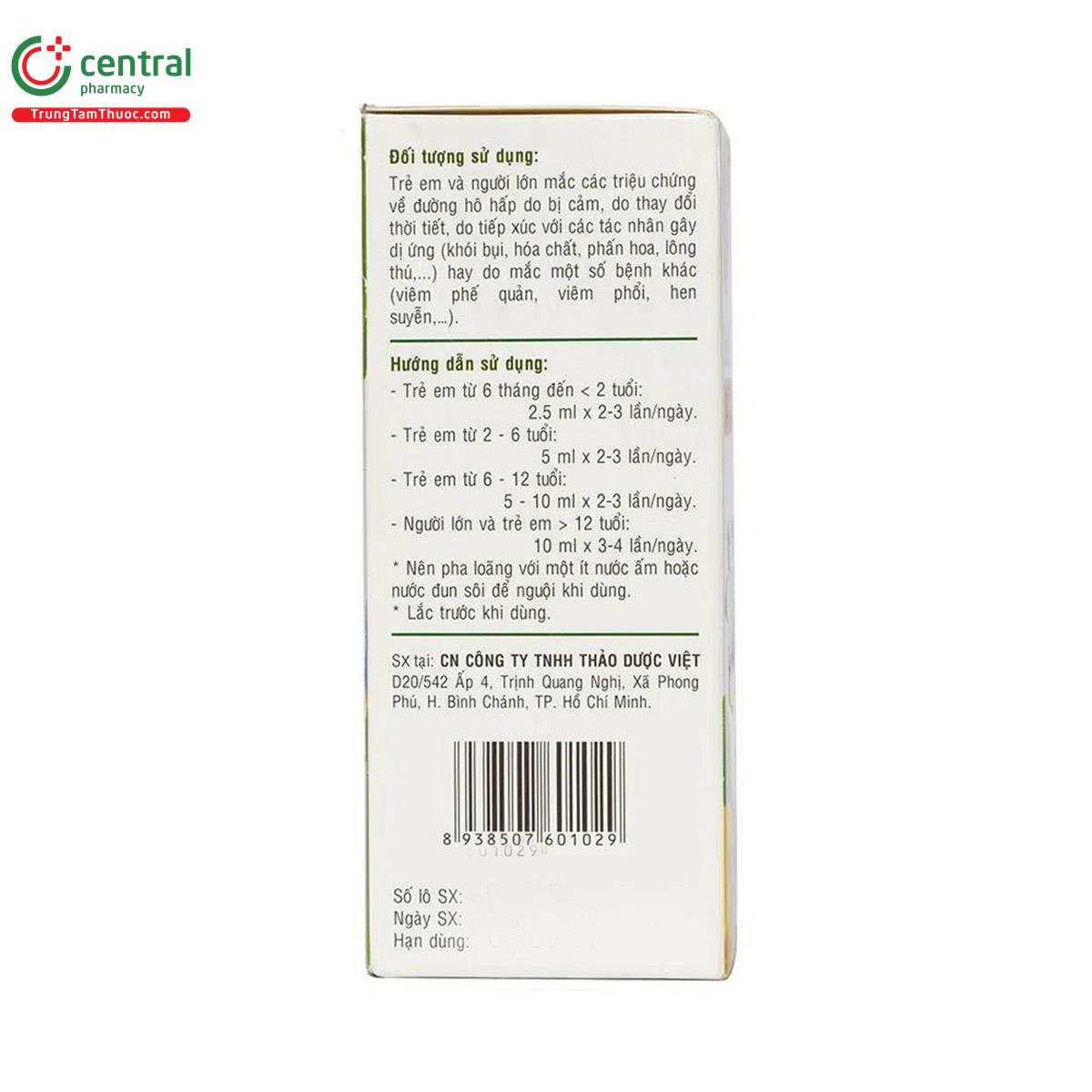 siro ho ong vang herbal 5 goi 11 O5612