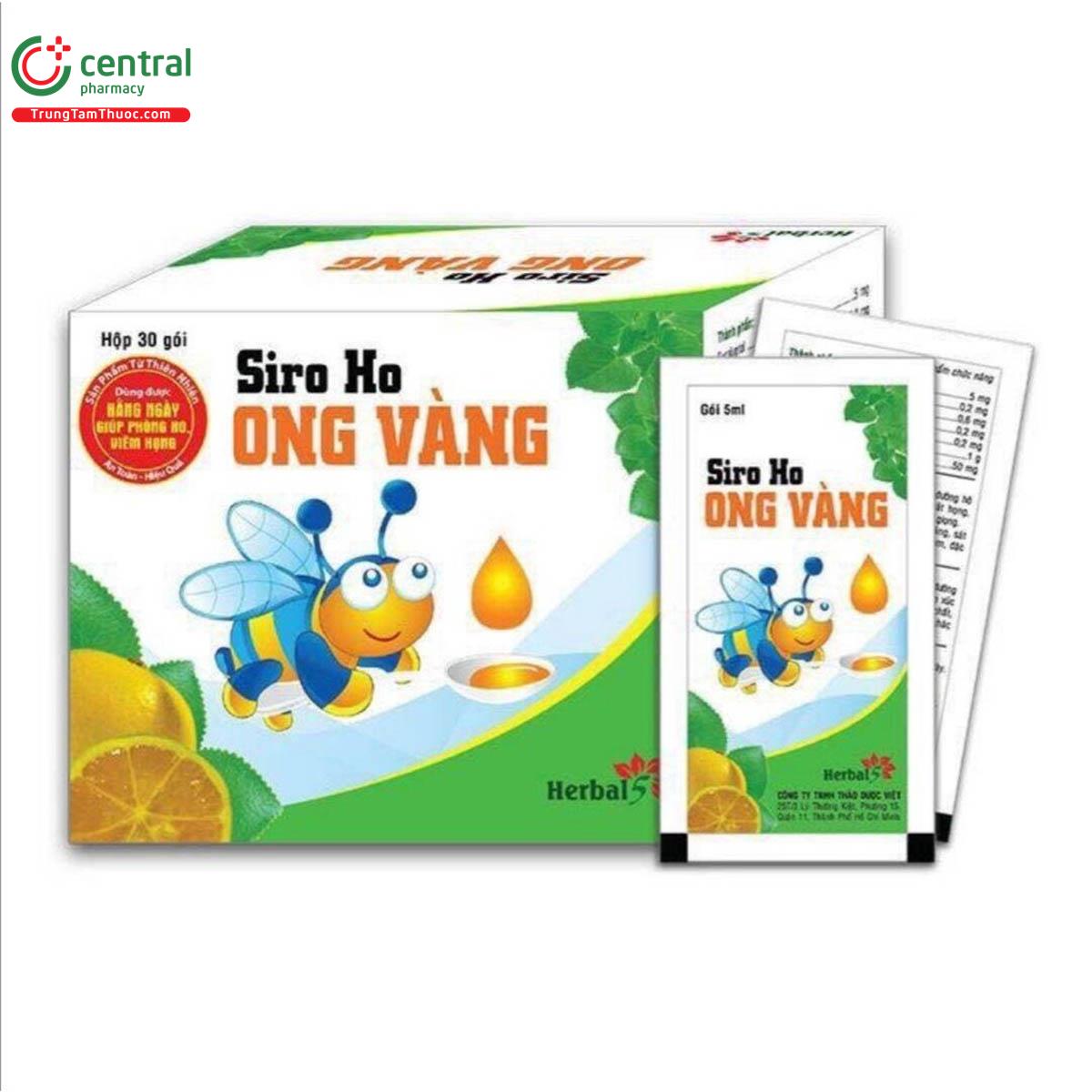 siro ho ong vang herbal 5 goi 6 D1371