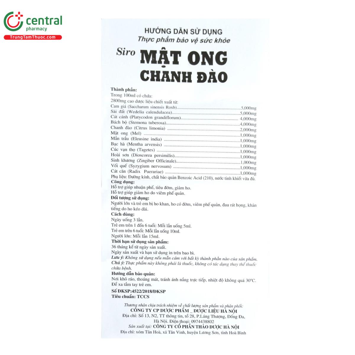 siro mat ong chanh dao 100ml 6 Q6414