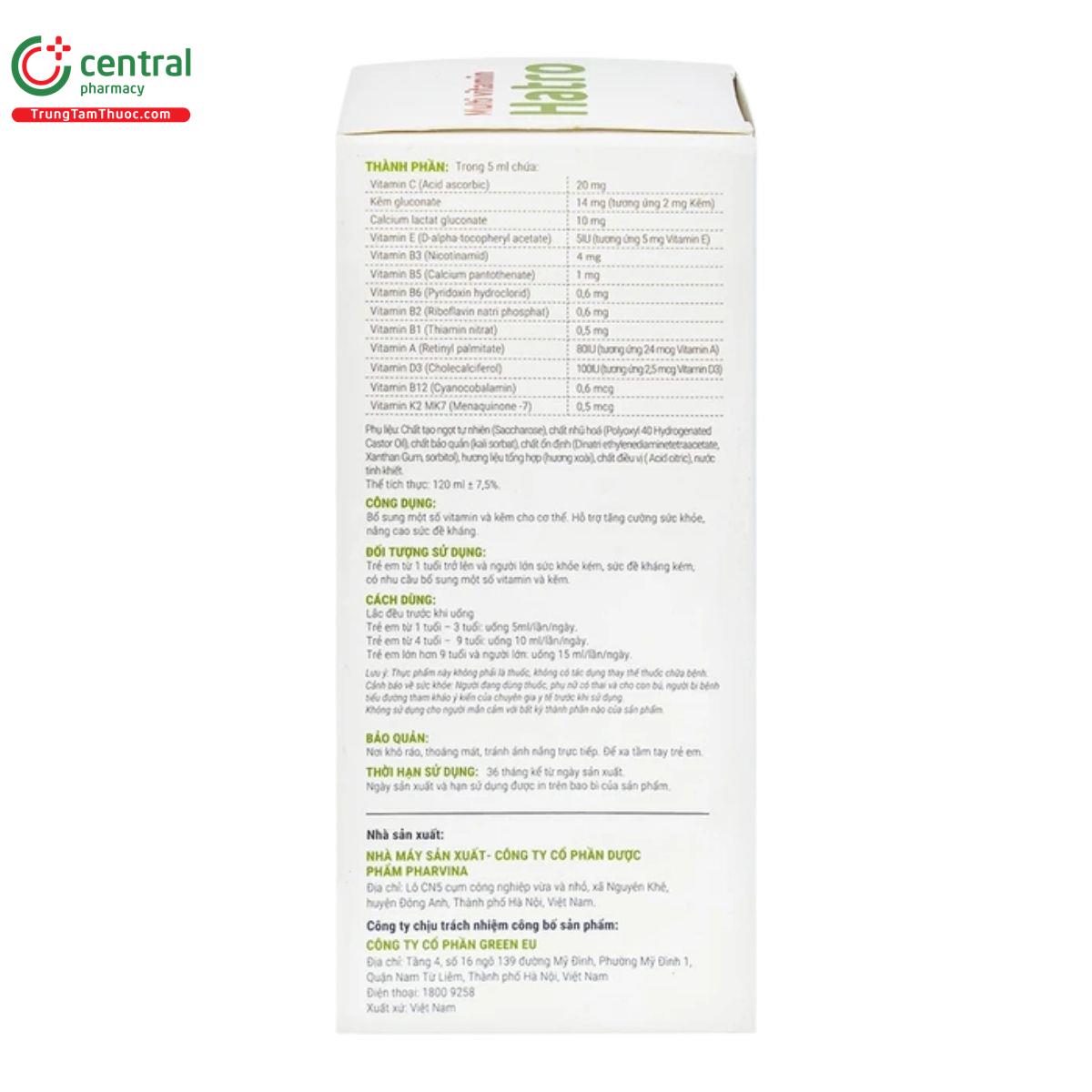 siro multi vitamin hatro 3 P6513