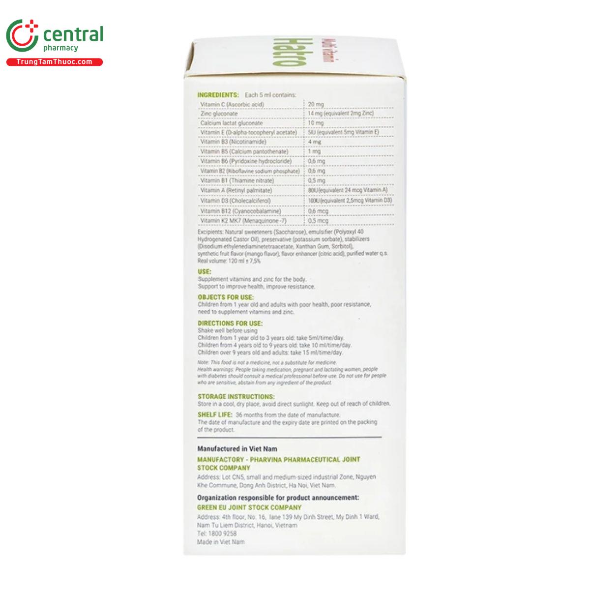 siro multi vitamin hatro 4 A0251