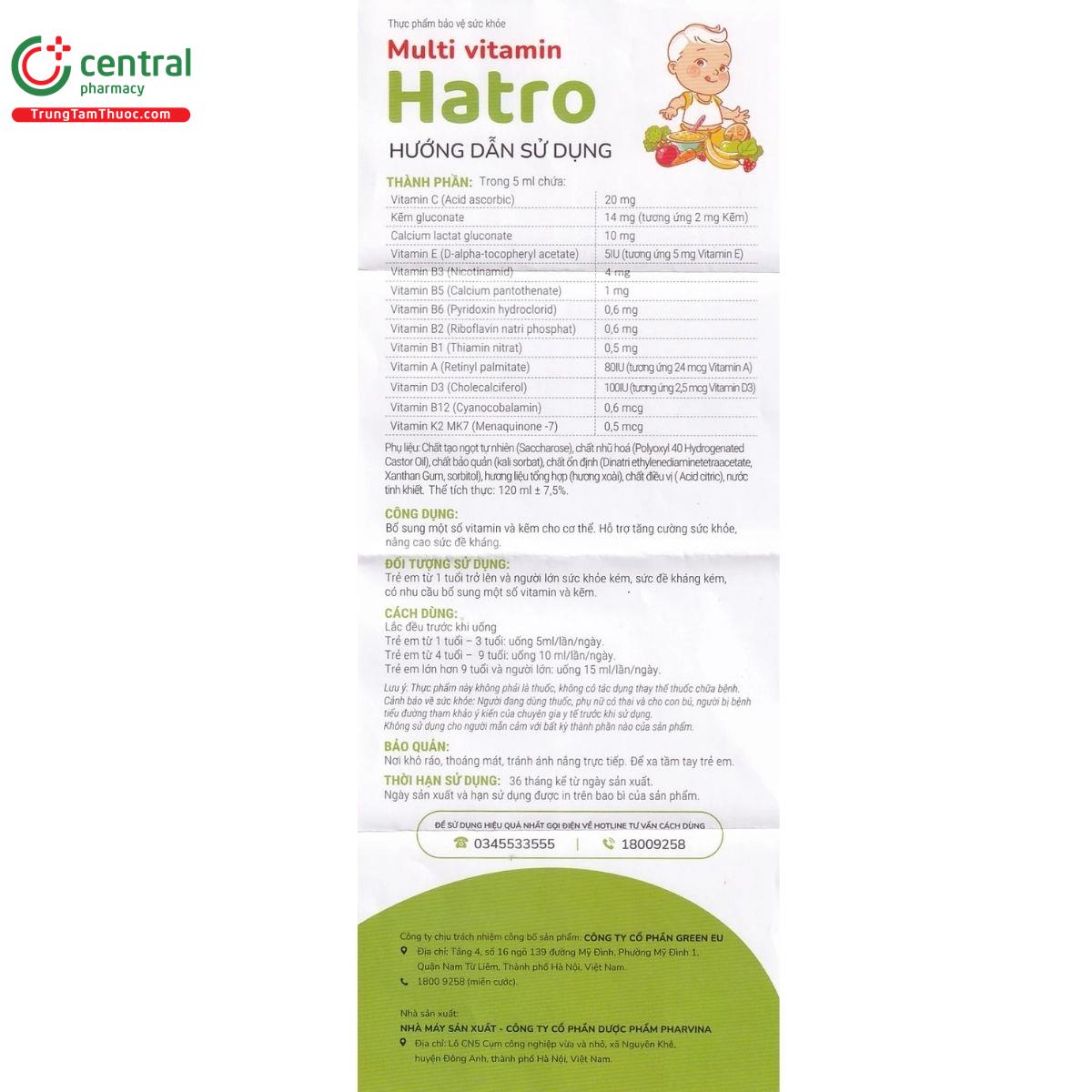 siro multi vitamin hatro 7 S7354