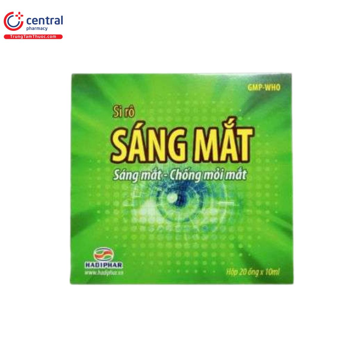 Siro Sáng mắt Hadiphar (Hộp 20 ống x10ml)