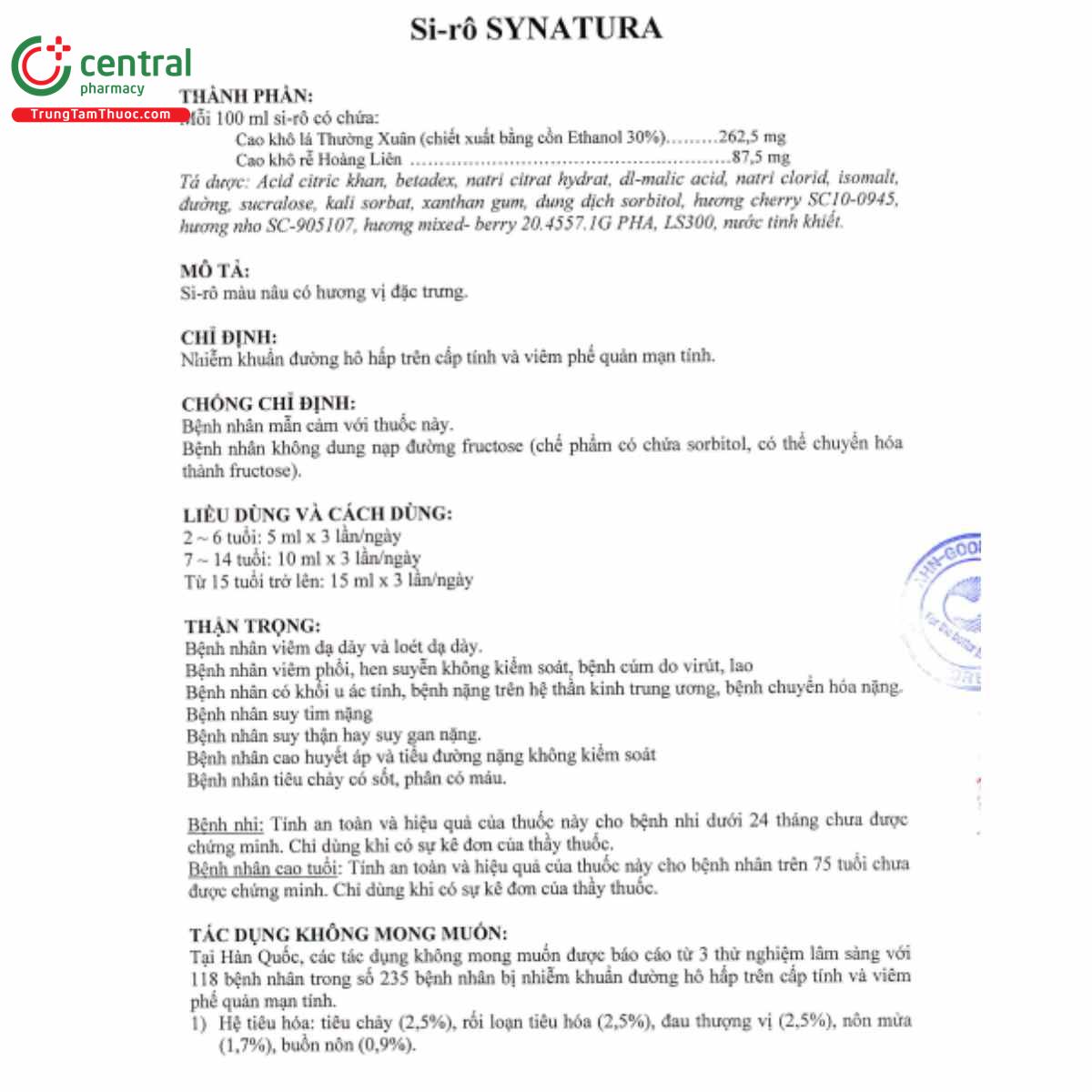 siro synatura 7 R7415 siro synatura 7 R7415