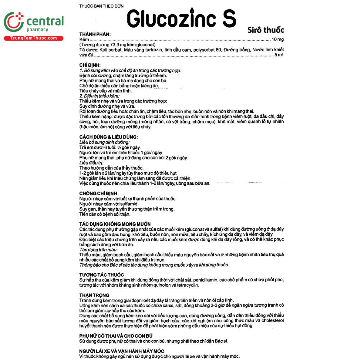 siro thuoc glucozinc s 8 G2243