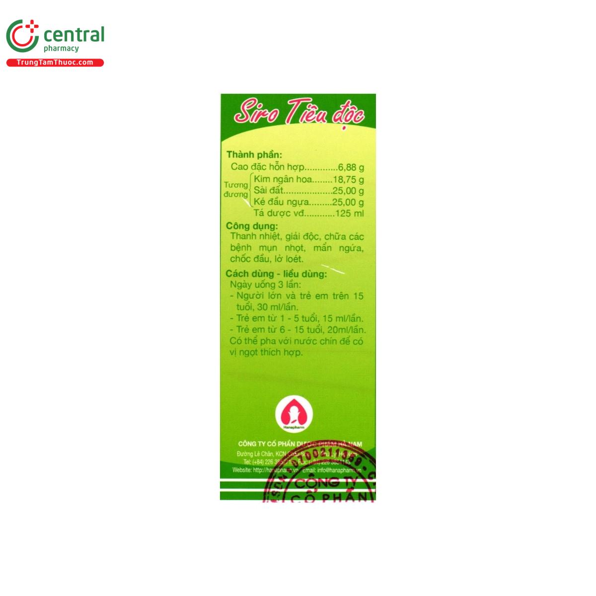 siro tieu doc 5 R7164 siro tieu doc 5 R7164