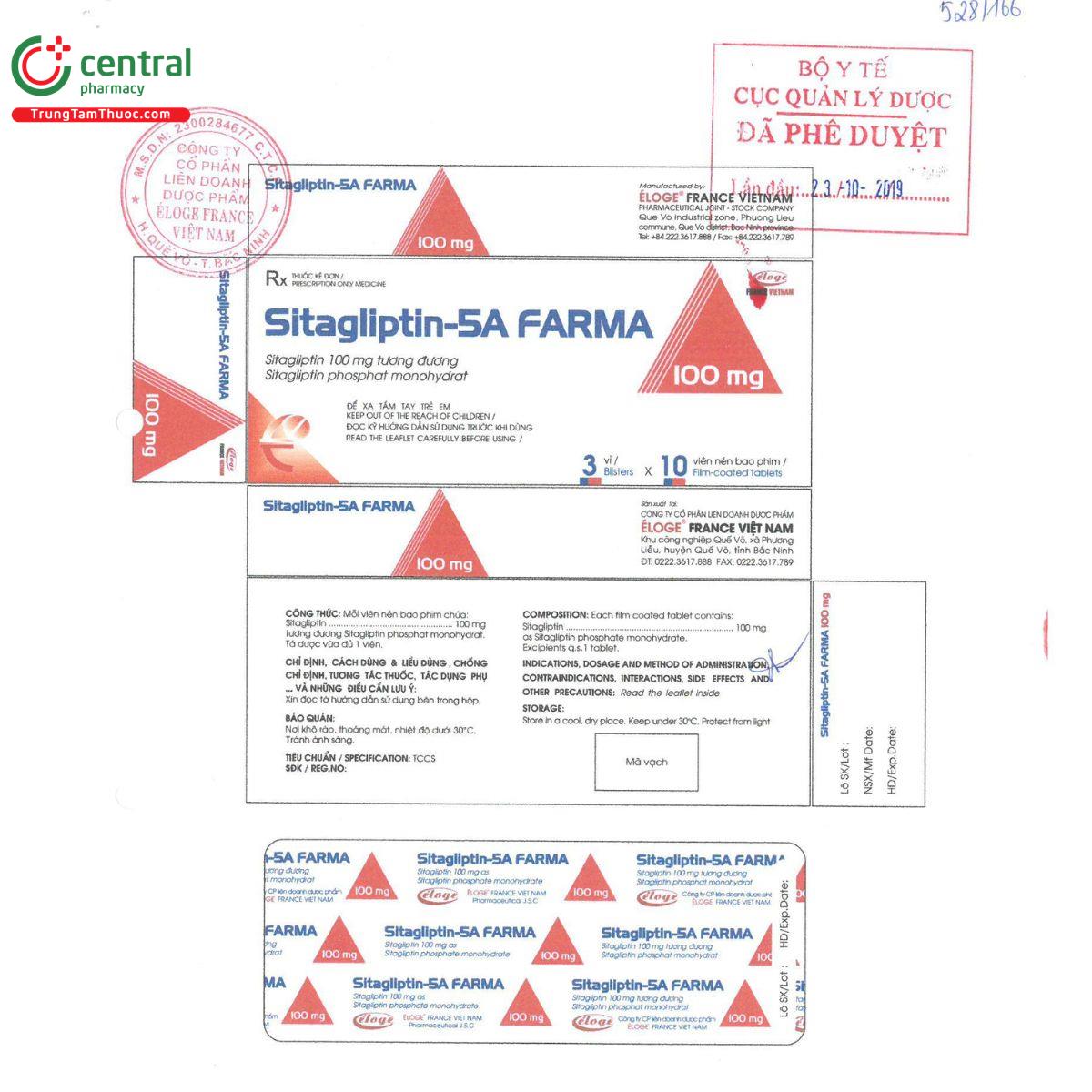 sitagliptin 5a farm 100mg 2 A0400