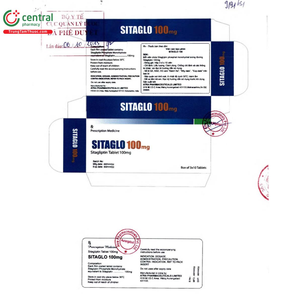 sitaglo 100mg 3 K4013 sitaglo 100mg 3 K4013