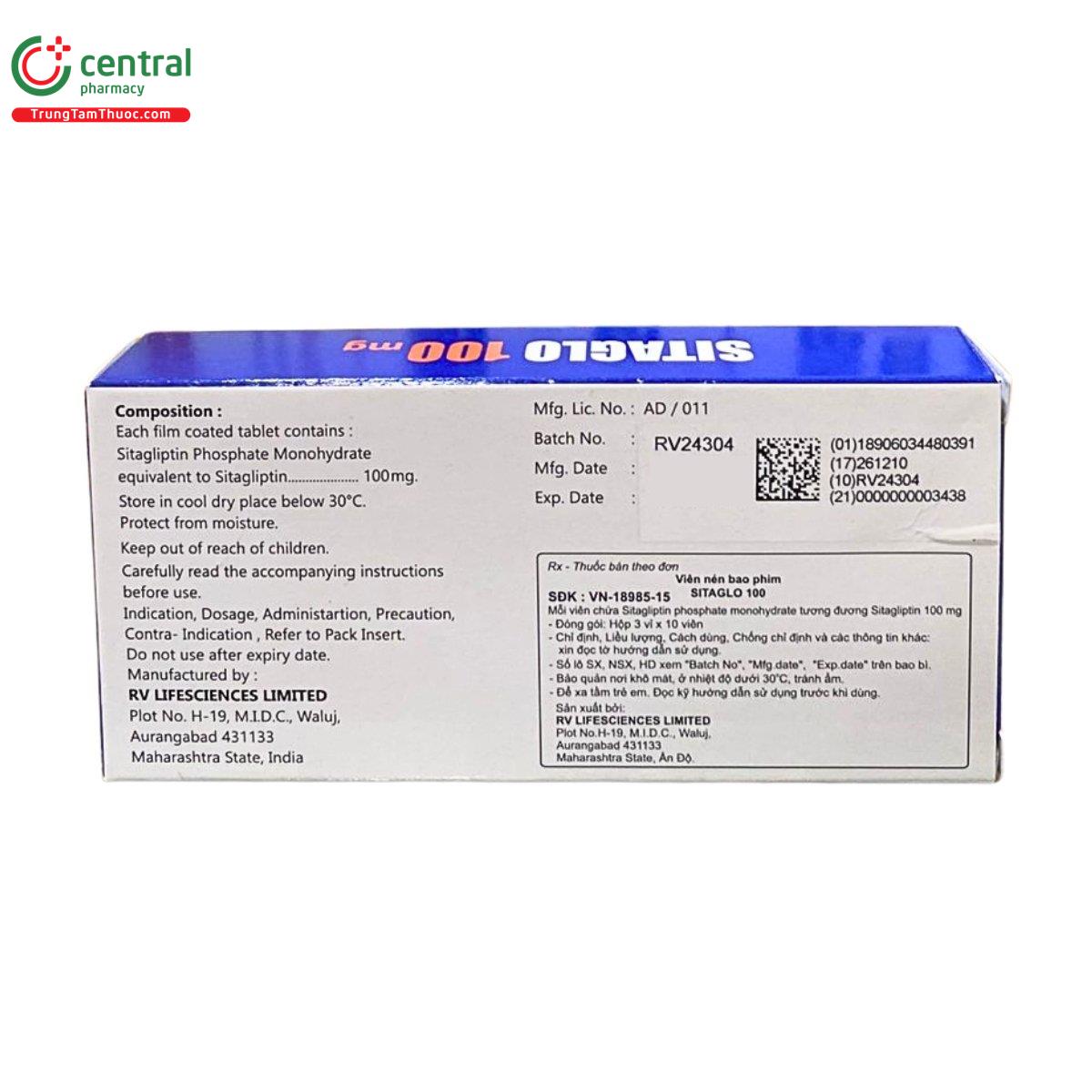 sitaglo 100mg 3 V8806