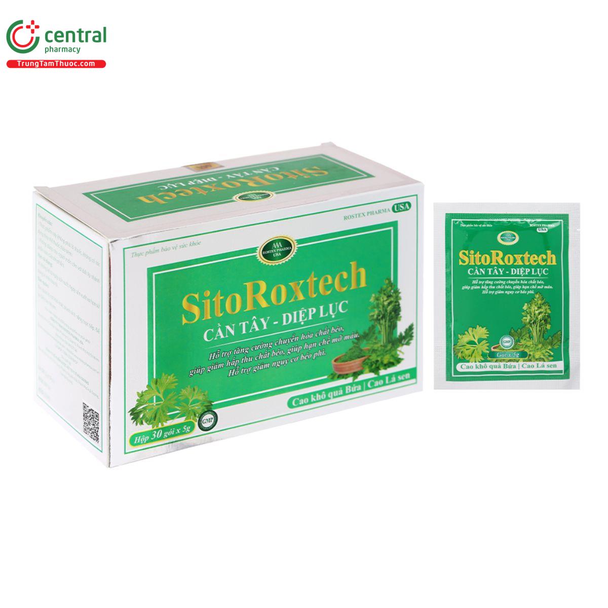 Thuốc Sito Roxtech Cần Tây - Diệp Lục hỗ trợ giảm cân, hạn chế mỡ máu