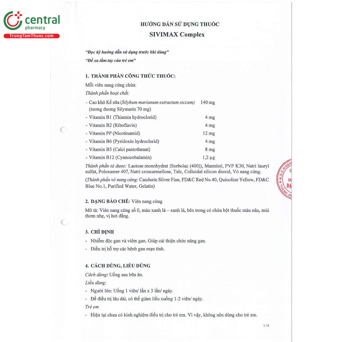 sivimax complex 4 U8144