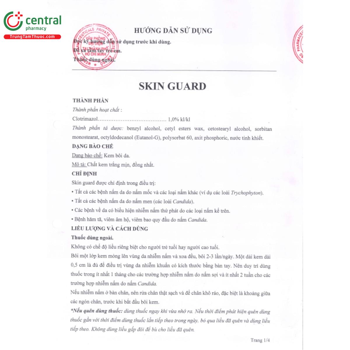 skin guard 1 4 T7855