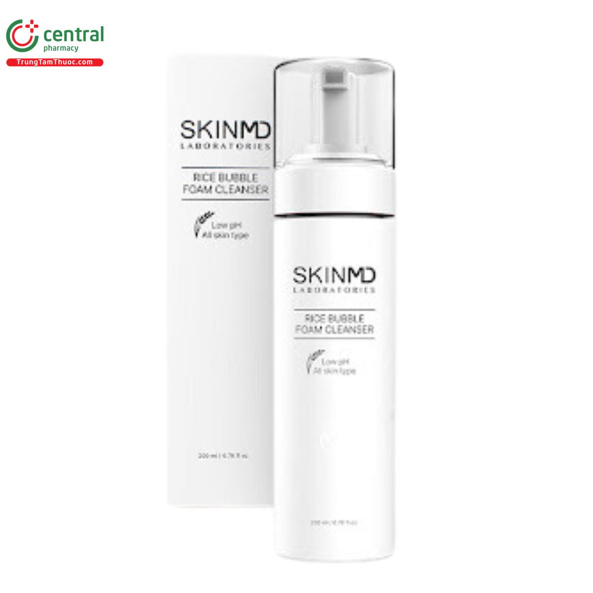 skinmd rice bubble foam cleanser 200ml 2 R7554