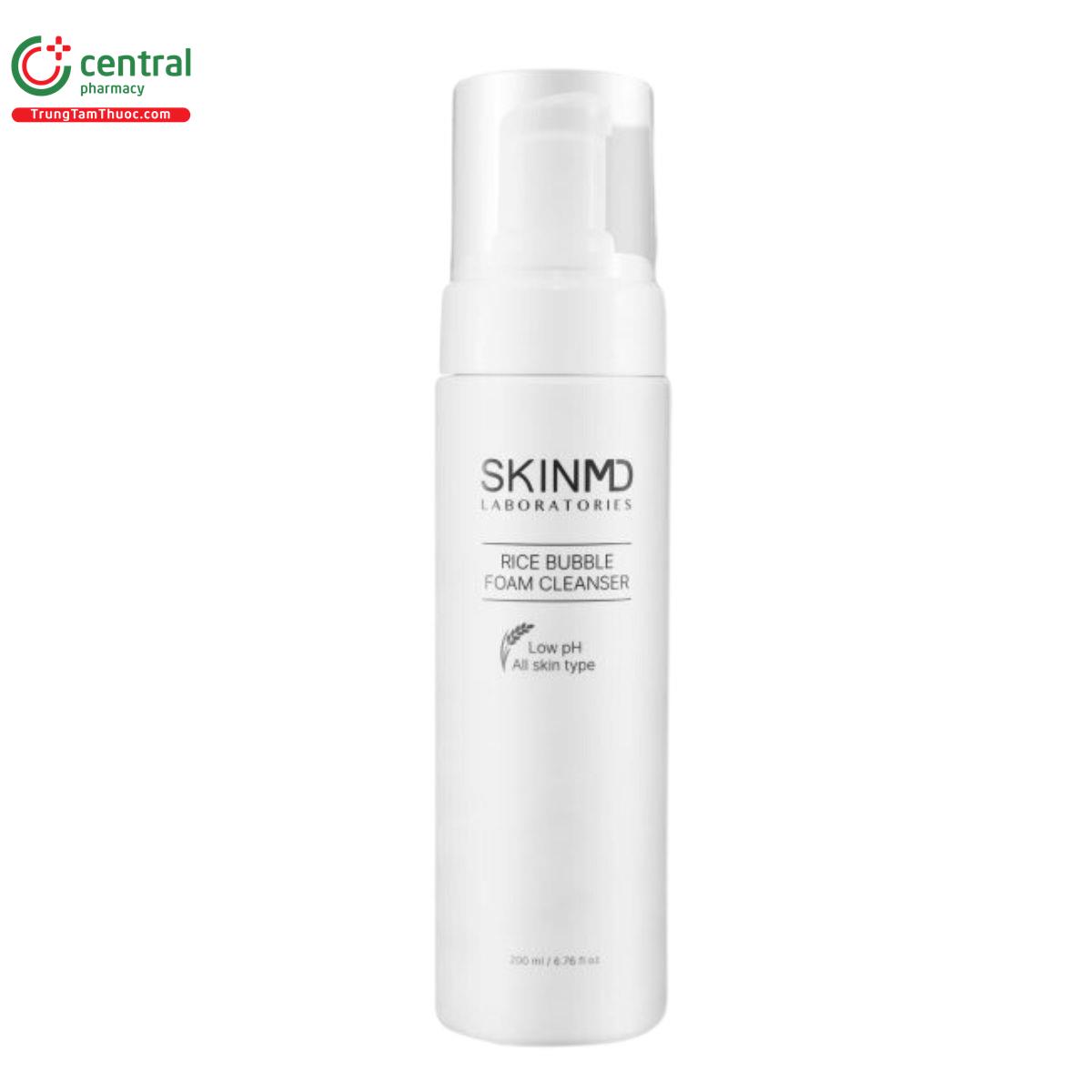 skinmd rice bubble foam cleanser 200ml Q6802