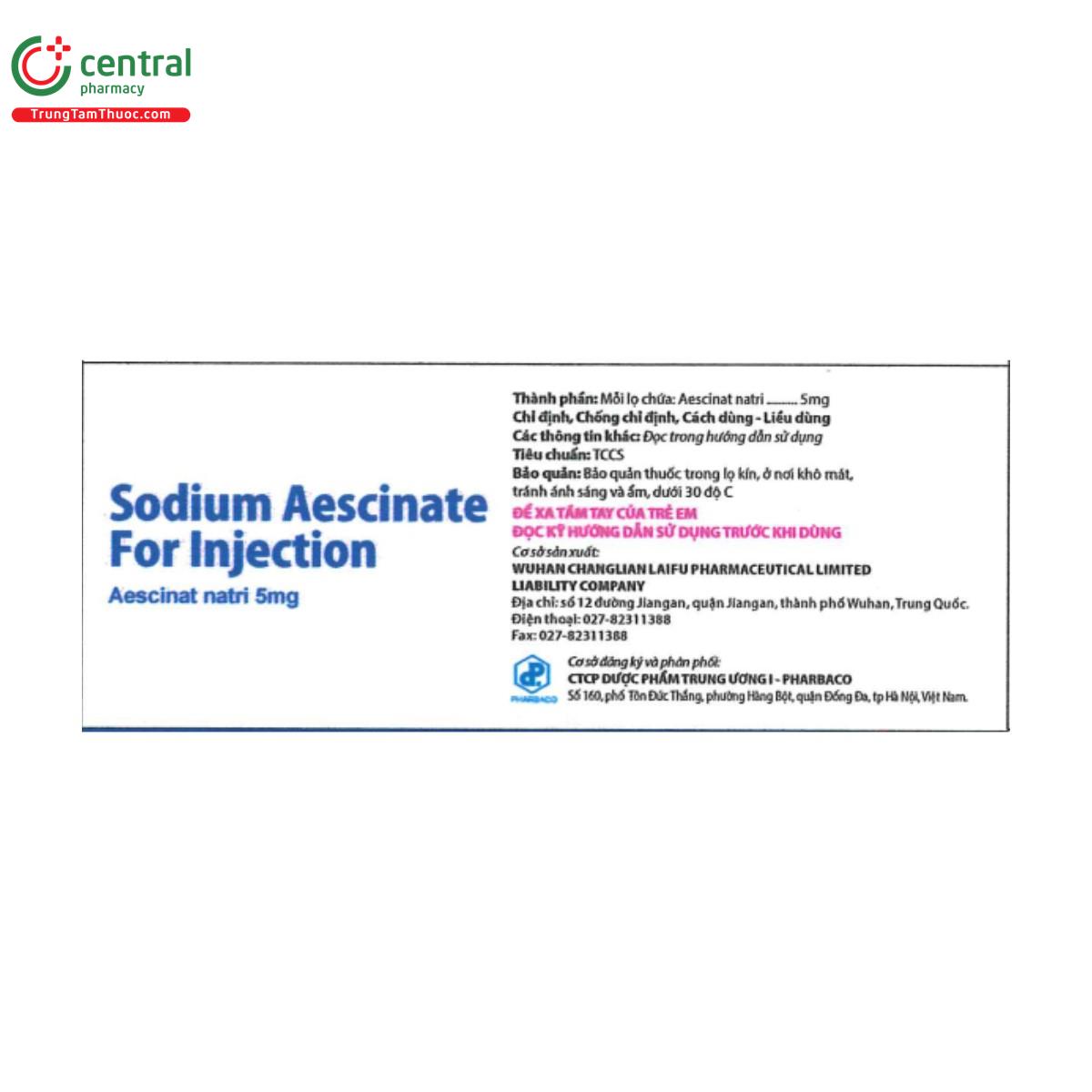 sodium aescinate for injection 5mg 2 F2152 sodium aescinate for injection 5mg 2 F2152