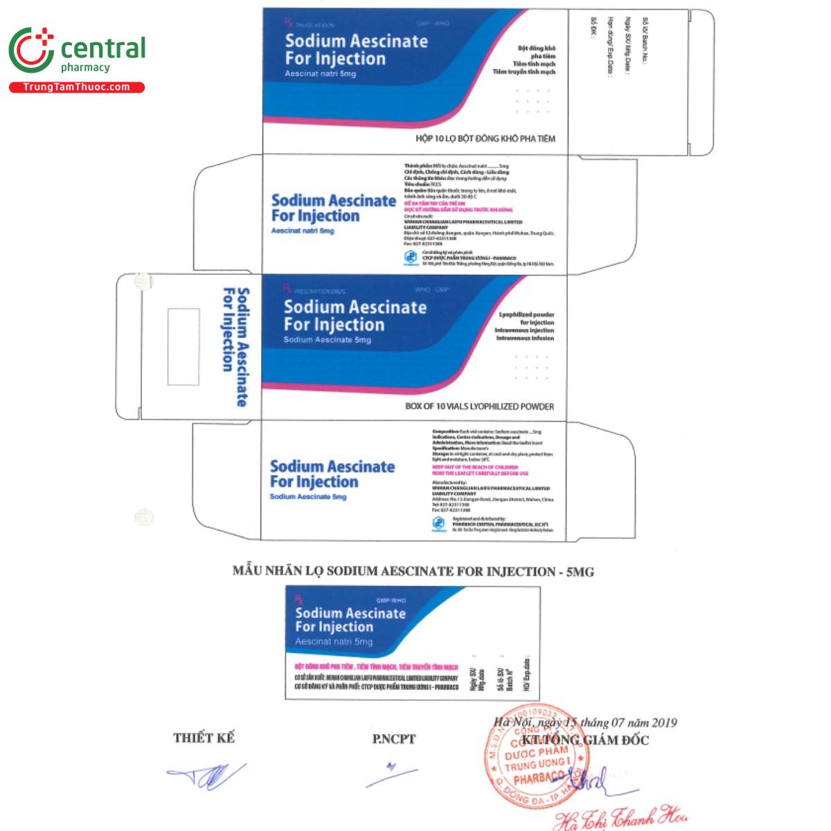 sodium aescinate for injection 5mg 3 M4708 sodium aescinate for injection 5mg 3 M4708