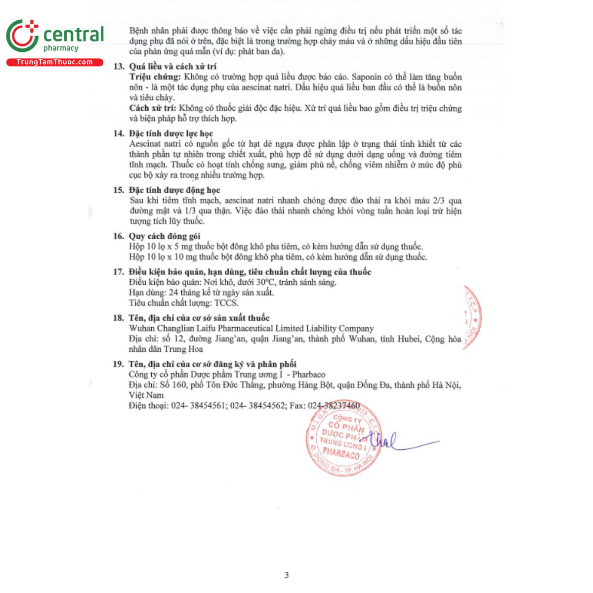 sodium aescinate for injection 5mg 6 N5456 sodium aescinate for injection 5mg 6 N5456