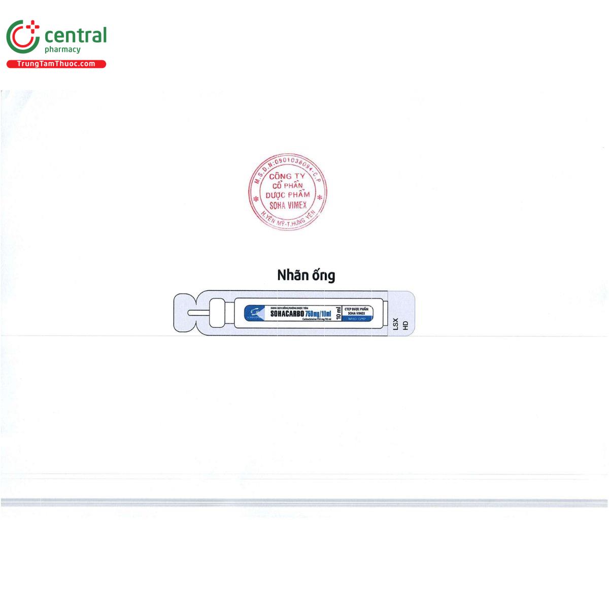 sohacarbo 750 mg 10 ml 3 G2041 sohacarbo 750 mg 10 ml 3 G2041