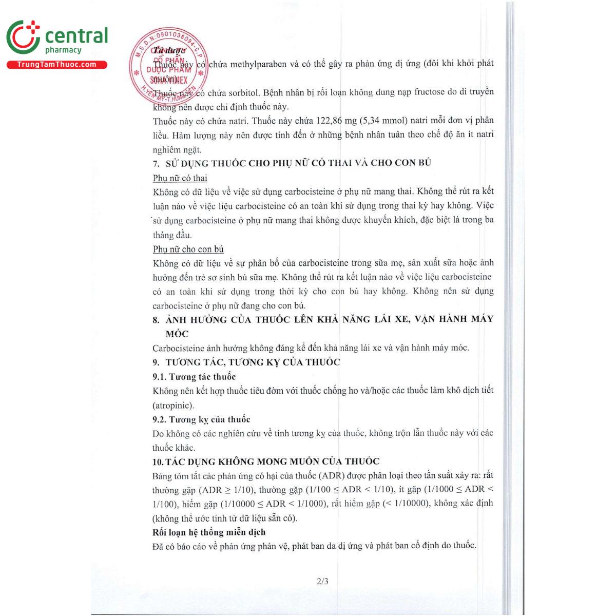 sohacarbo 750 mg 10 ml 5 N5184 sohacarbo 750 mg 10 ml 5 N5184