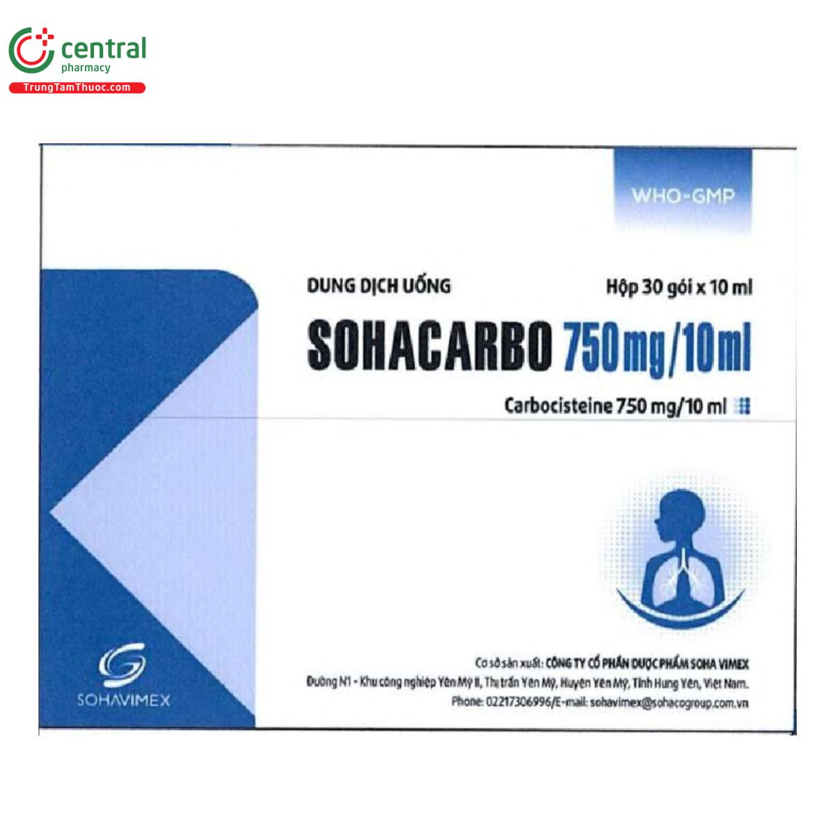 sohacarbo 750 mg 10 ml 7 L4578 sohacarbo 750 mg 10 ml 7 L4578