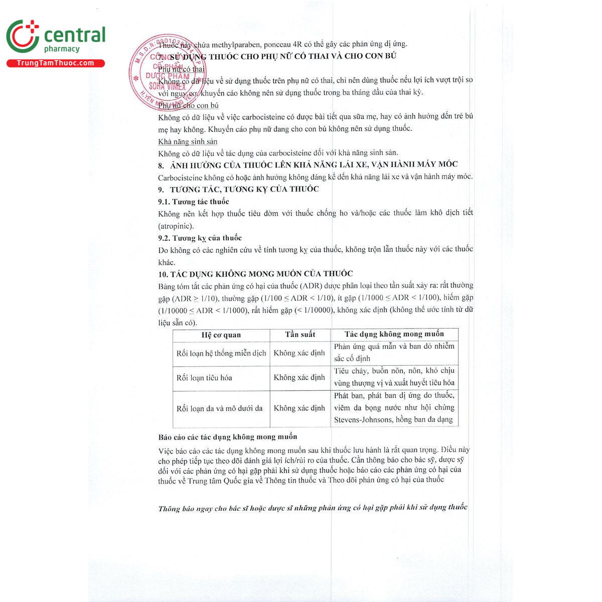 sohacarbo 750 mg 5 ml 7 O6731 sohacarbo 750 mg 5 ml 7 O6731