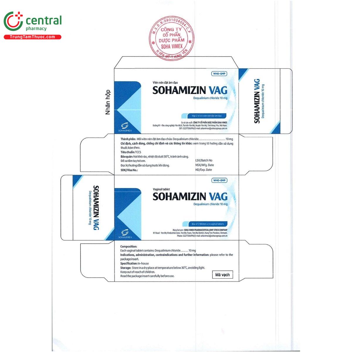 sohamizin vag 10mg 1 N5736