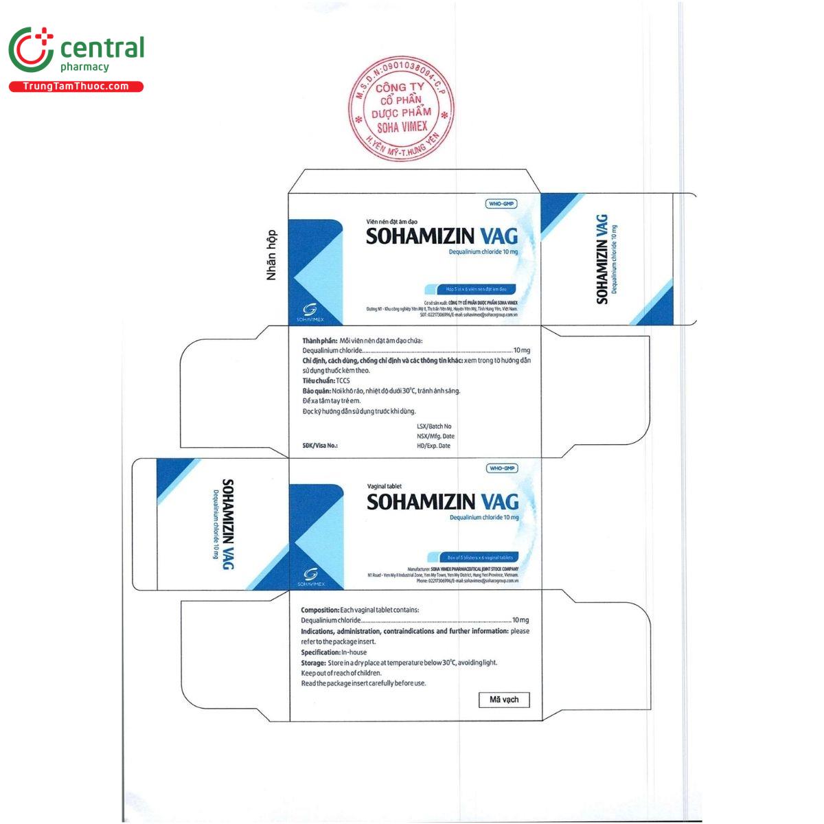 sohamizin vag 10mg L4411