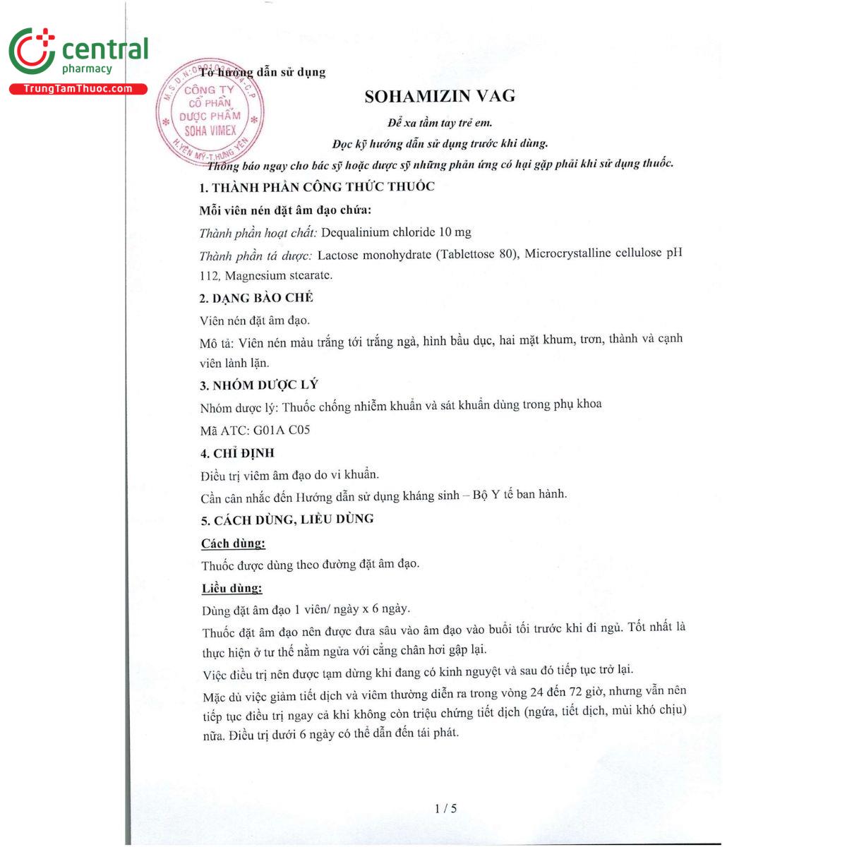 sohamizin vag 10mg 4 T7116