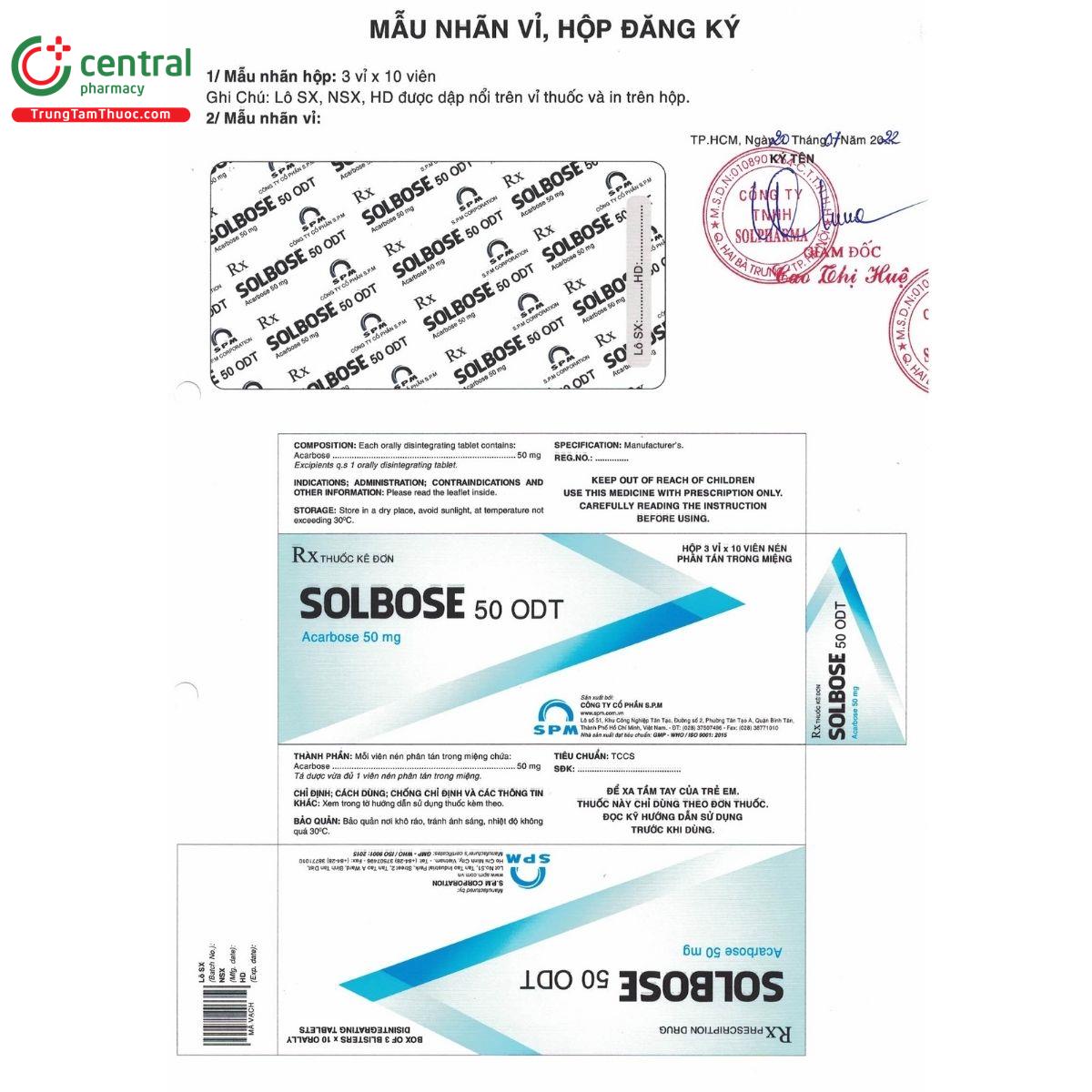 solbose 50 odt S7372