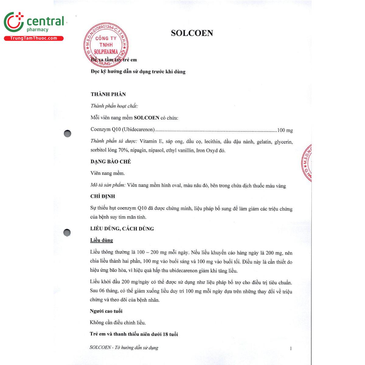 solcoen 100mg 3 E1347