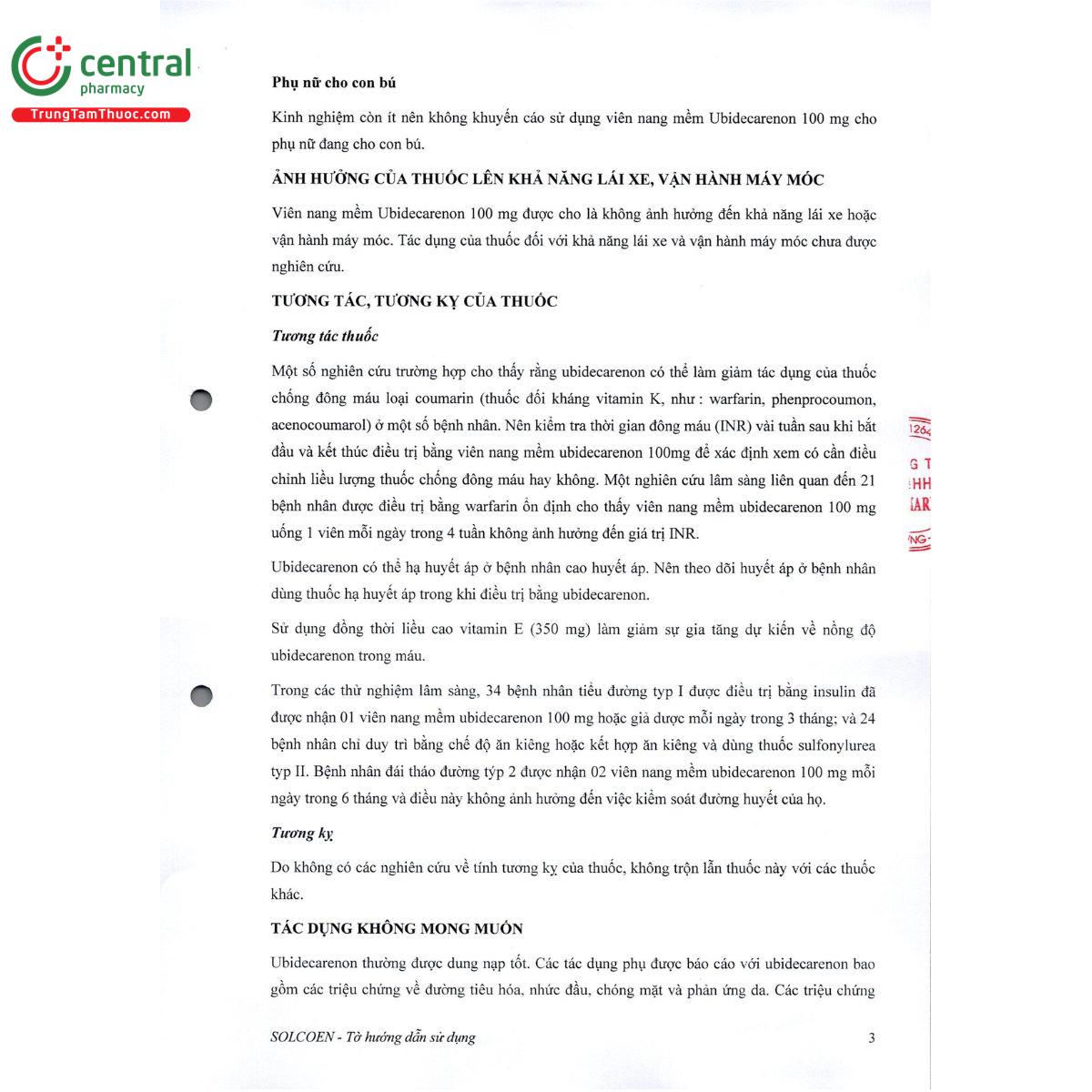 solcoen 100mg 5 M5676