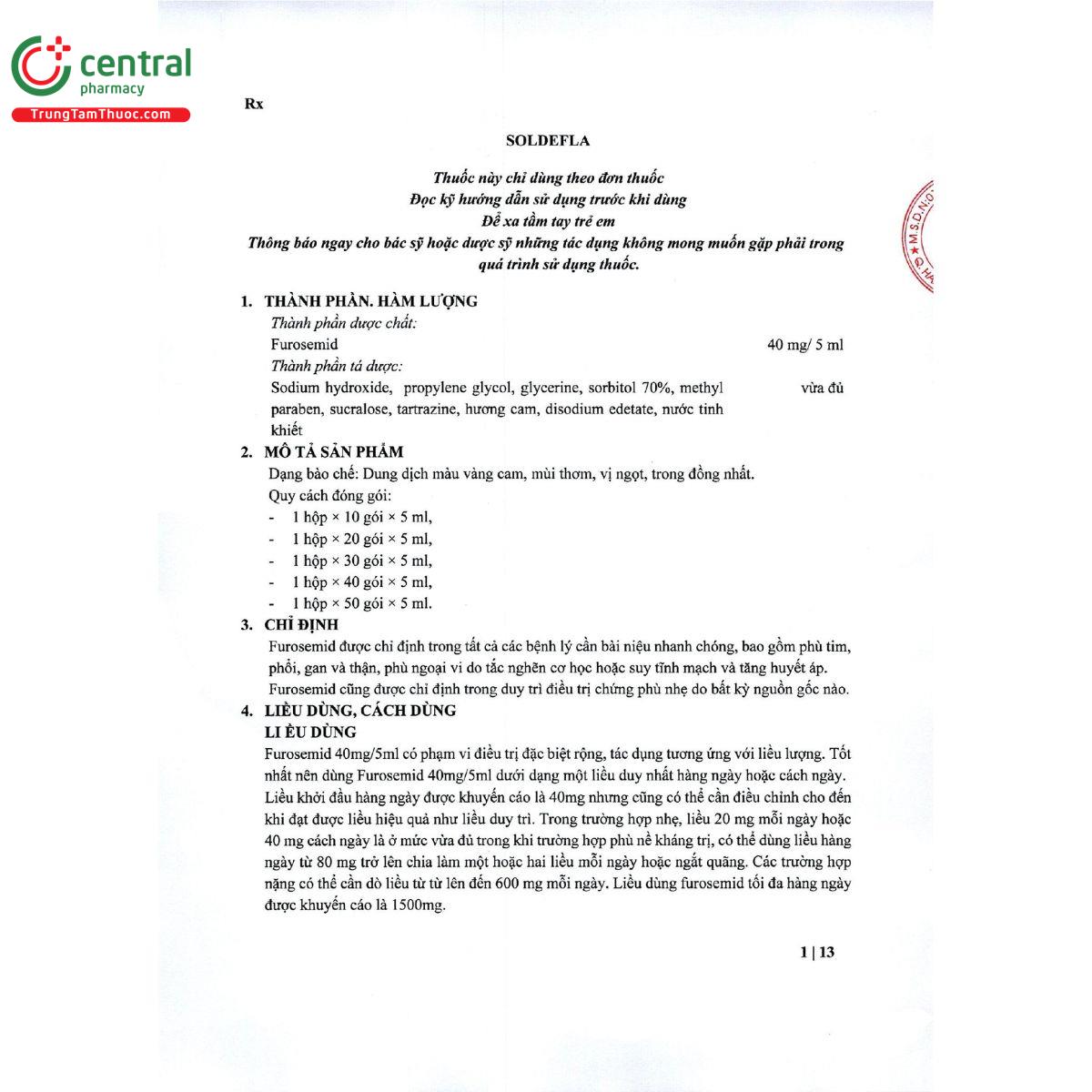 soldefla 40mg 5ml 3 A0524