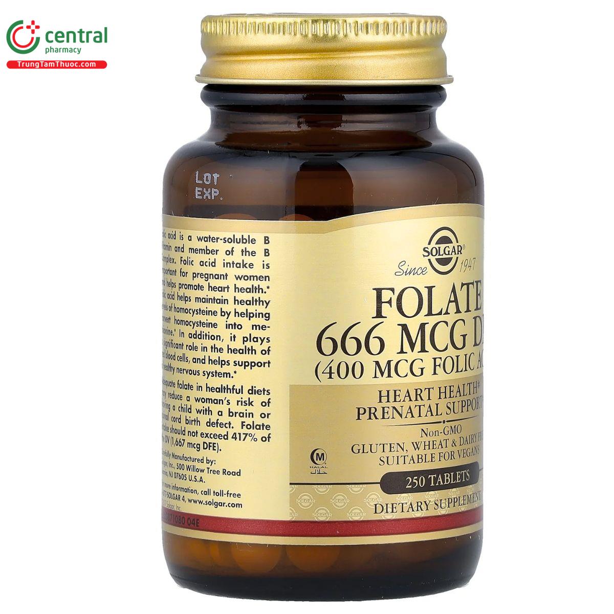 solgar folate 666 mcg dfe 4 T7824