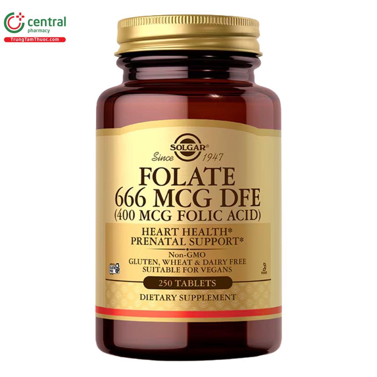 solgar folate 666 mcg dfe C0331