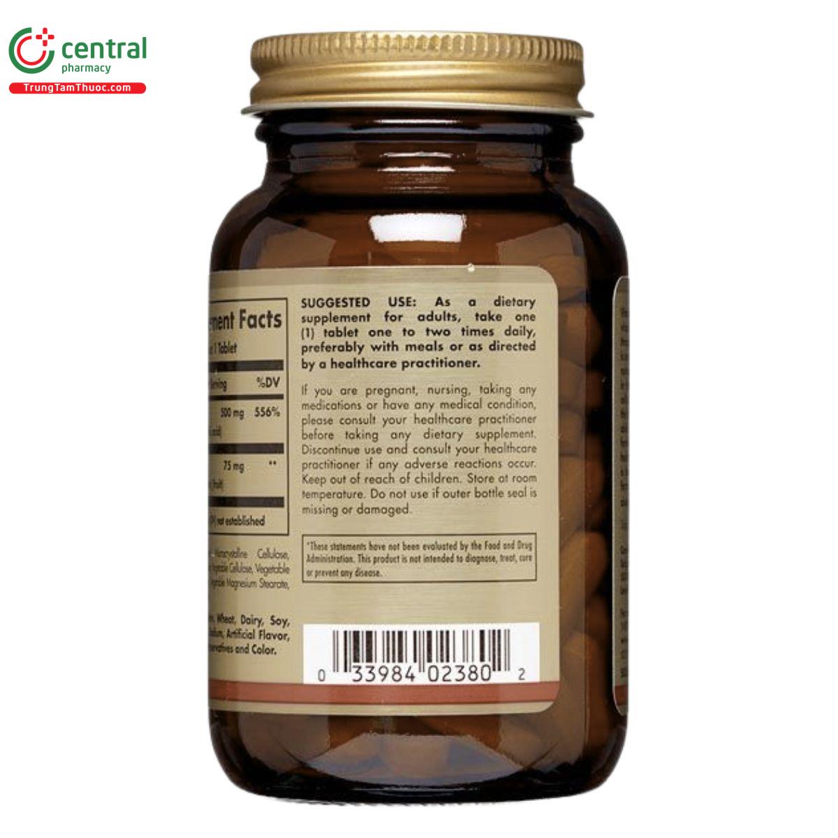 solgar vitamin c 500 mg with rose hips 2 U8256