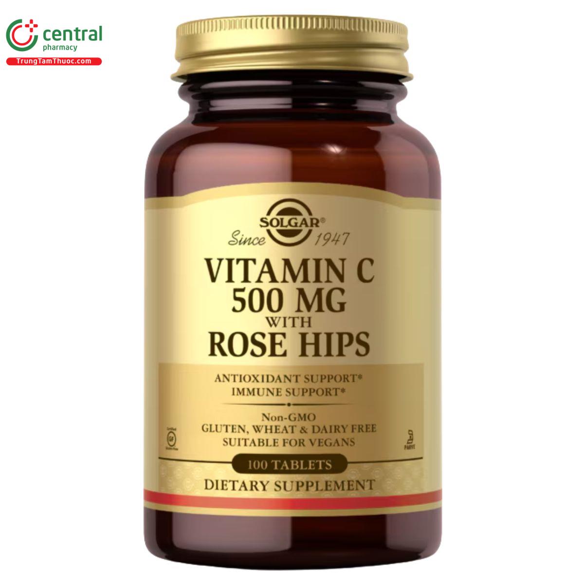 solgar vitamin c 500 mg with rose hips R7348