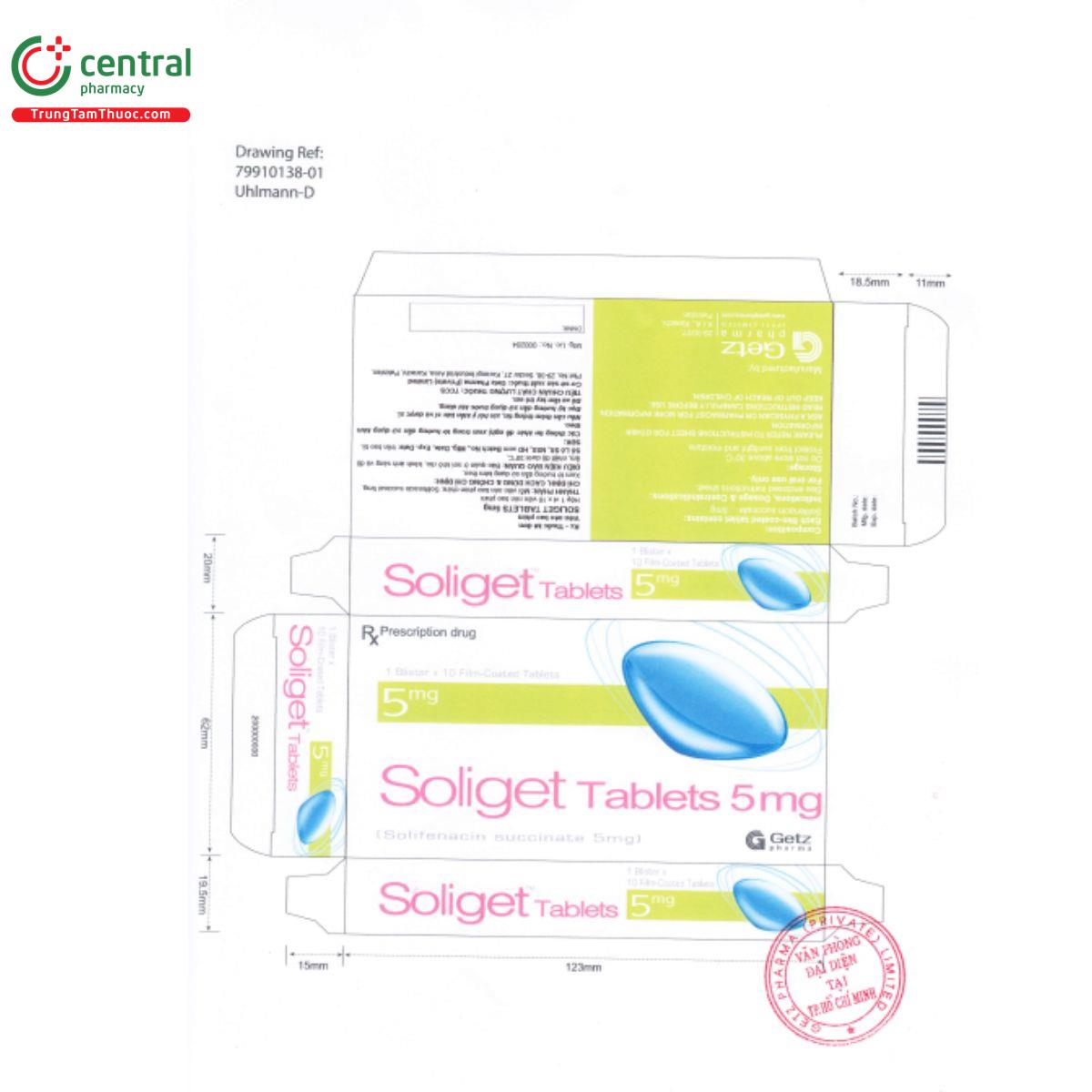 soliget tablets 5mg 3 V8774