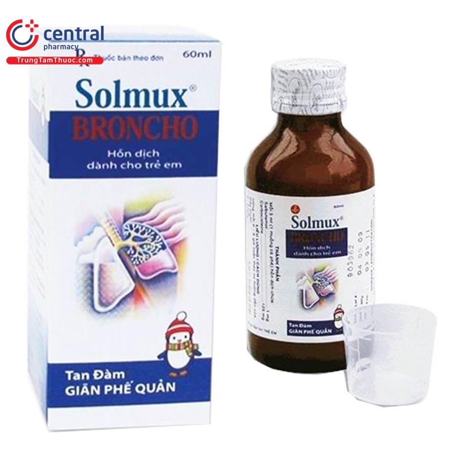 Thuốc Siro Solmux Broncho Giảm Ho, Long đờm, Giảm Khó Thở Nhanh Chóng