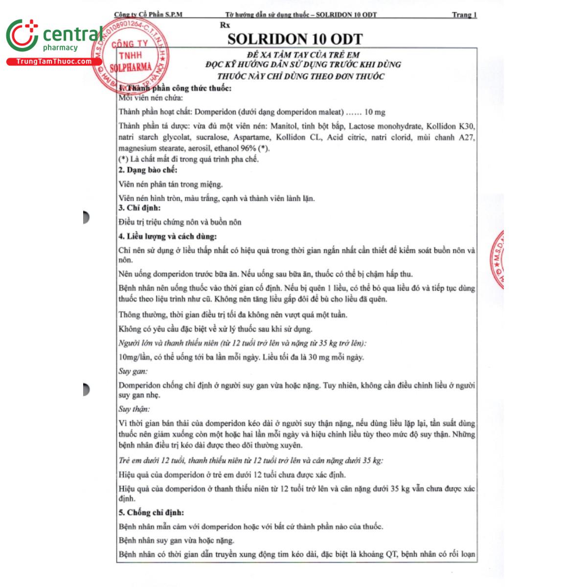 solridon 10 odt 3 L4105