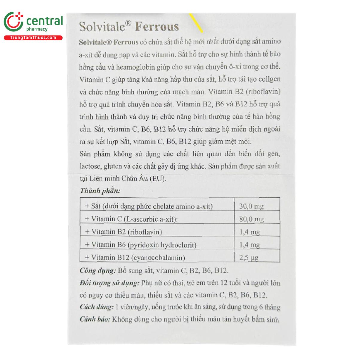 solvitale ferrous 9 E1620
